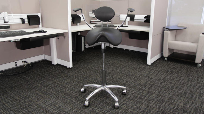 Finest Quality Sit-Stand Saddle Chair for Better Posture | SitHealthier