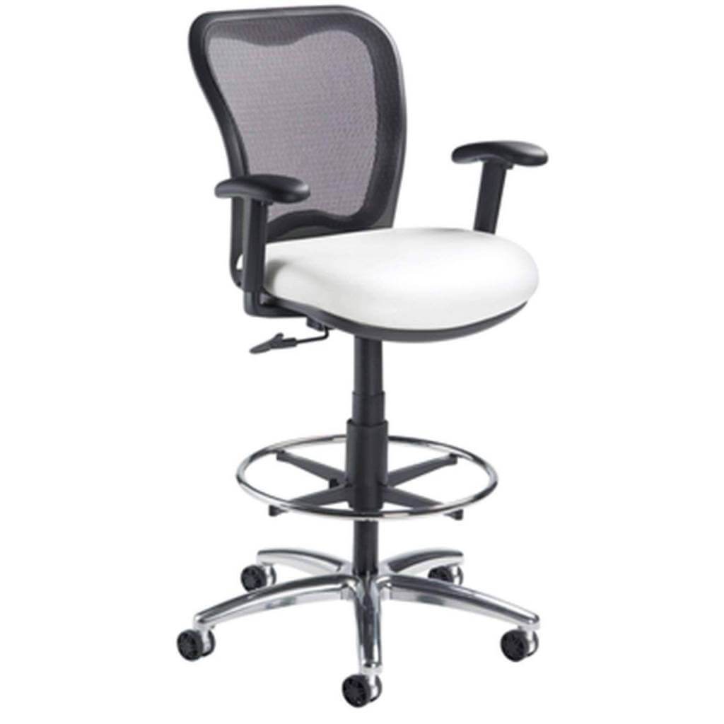 LXO Mid Back Ergonomic Stool, Black; 6000DS | Sithealthier.com