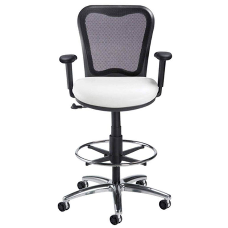 LXO Mid Back Ergonomic Stool, Black; 6000DS | Sithealthier.com