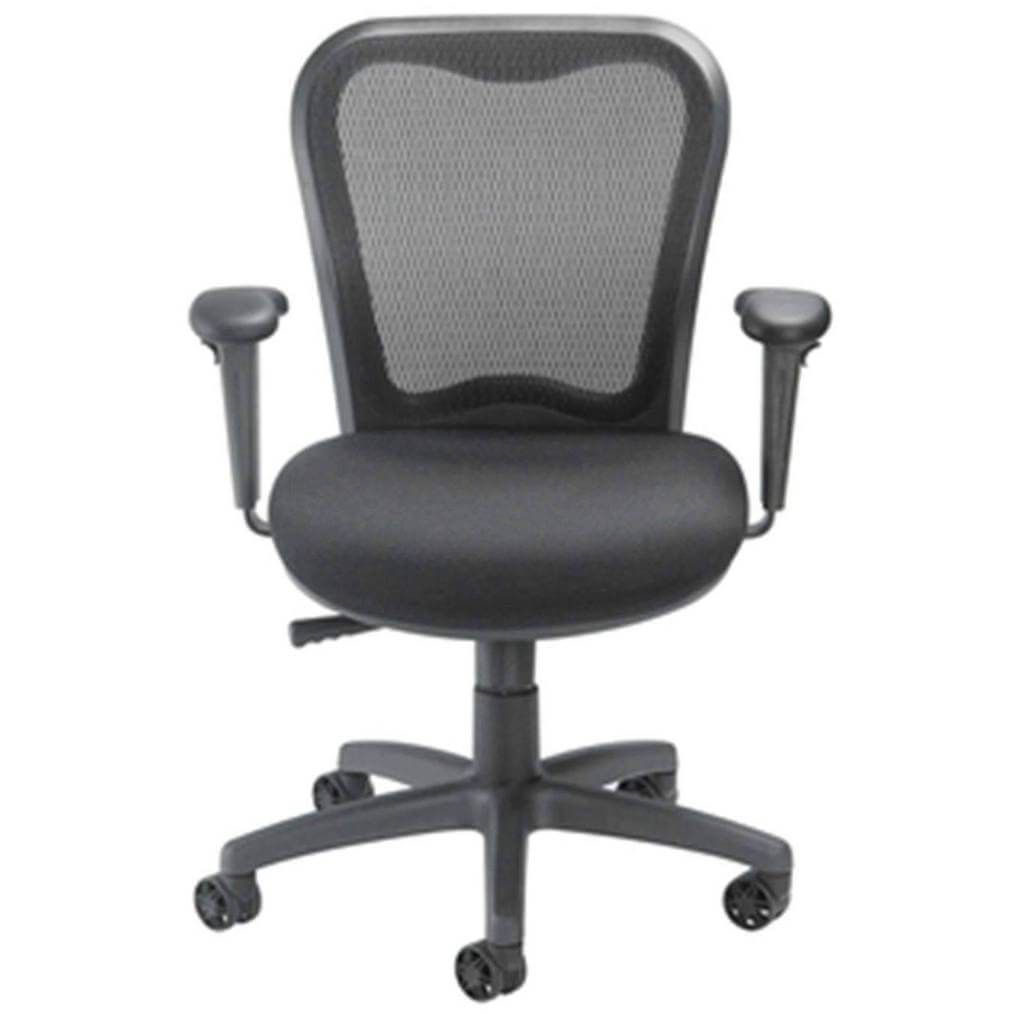LXO Mid Back Ergonomic Task Chair; Black; 6000 | Sithealthier.com