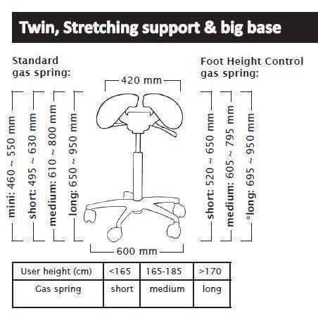 Salli Twin Ergonomic Saddle Chair for Better Posture | Sit Healthier