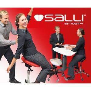 Salli Stainless Ergonomic Saddle Chair or Stool | SitHealthier.com