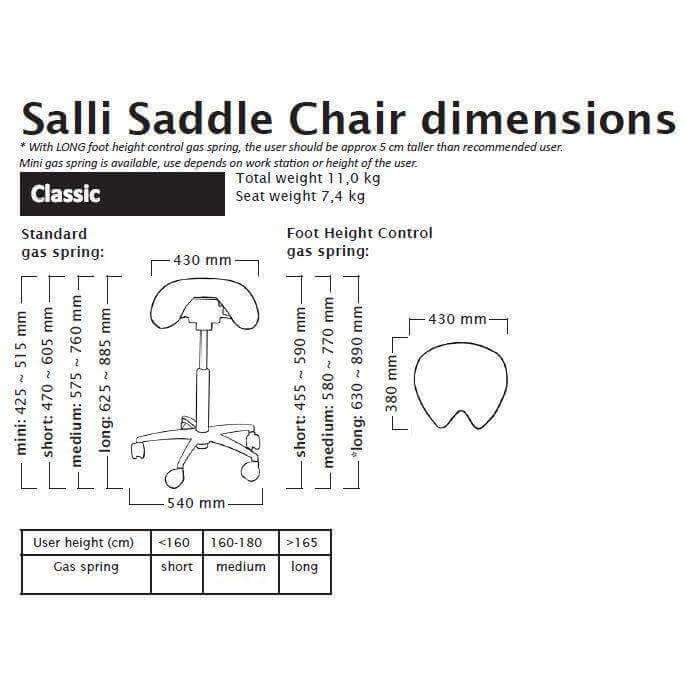 AllRound-Classic Ergonomic Saddle Chair by Salli | SitHealthier.com