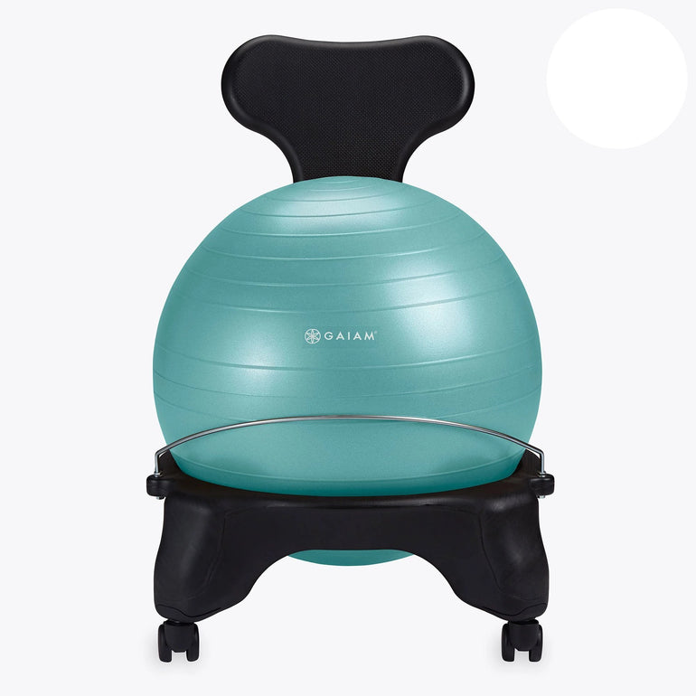 Yoga Chair Office Gaiam Balance Ball Chair No-Roll Ergonomic