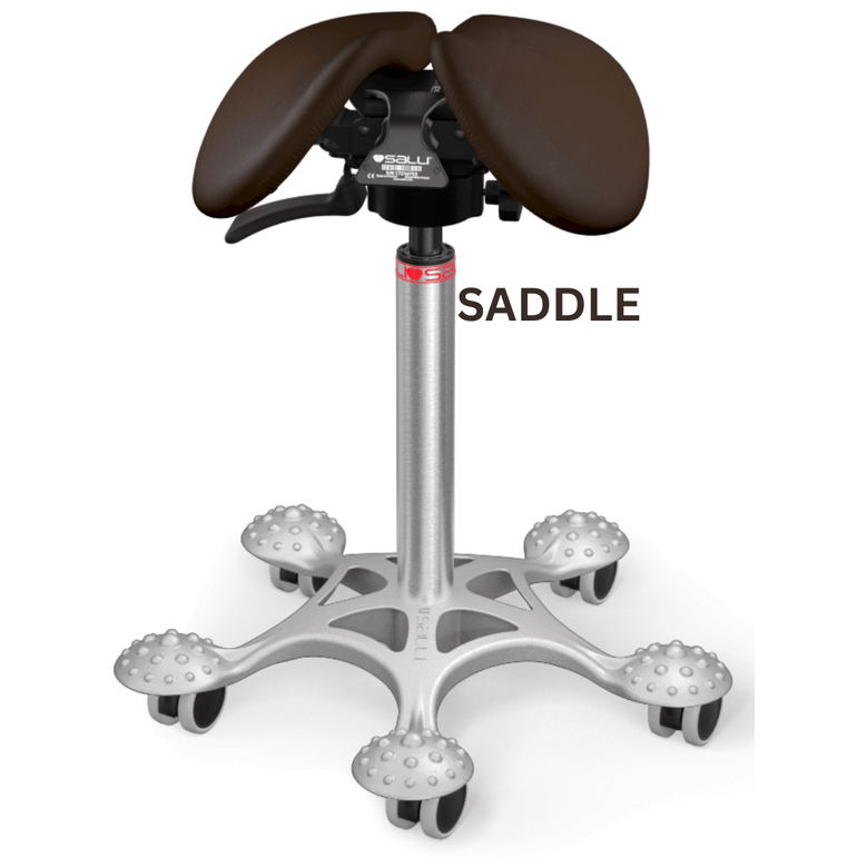Salli MultiAdjuster Split Seated Saddle Chair or Stool | Sit Healthier