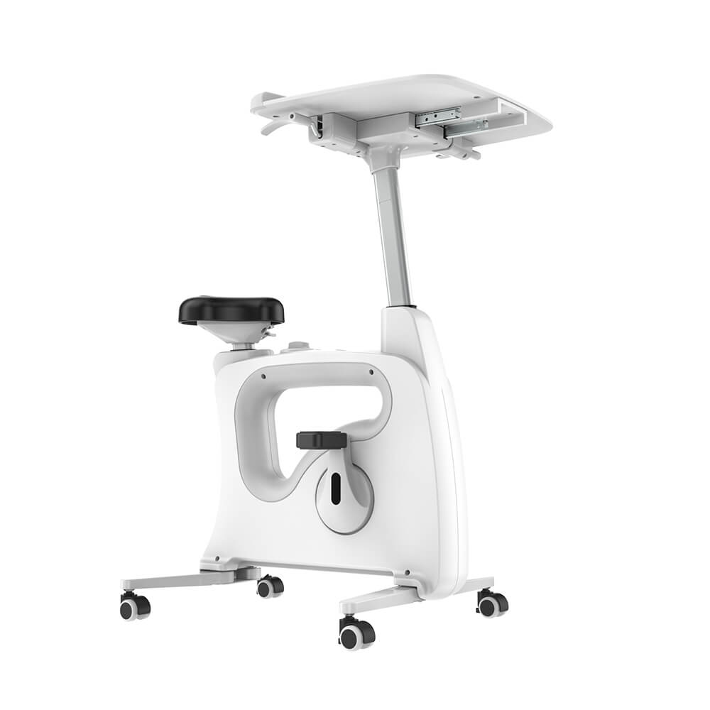 fortis home & office exercise bike with height adjustable desk