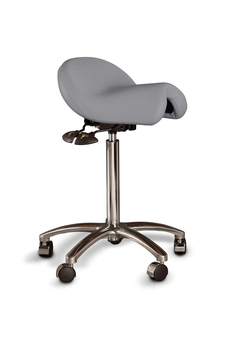 Bambach Ergonomic Saddle Stool - Back Rest and Swing Arm - Sit Healthier