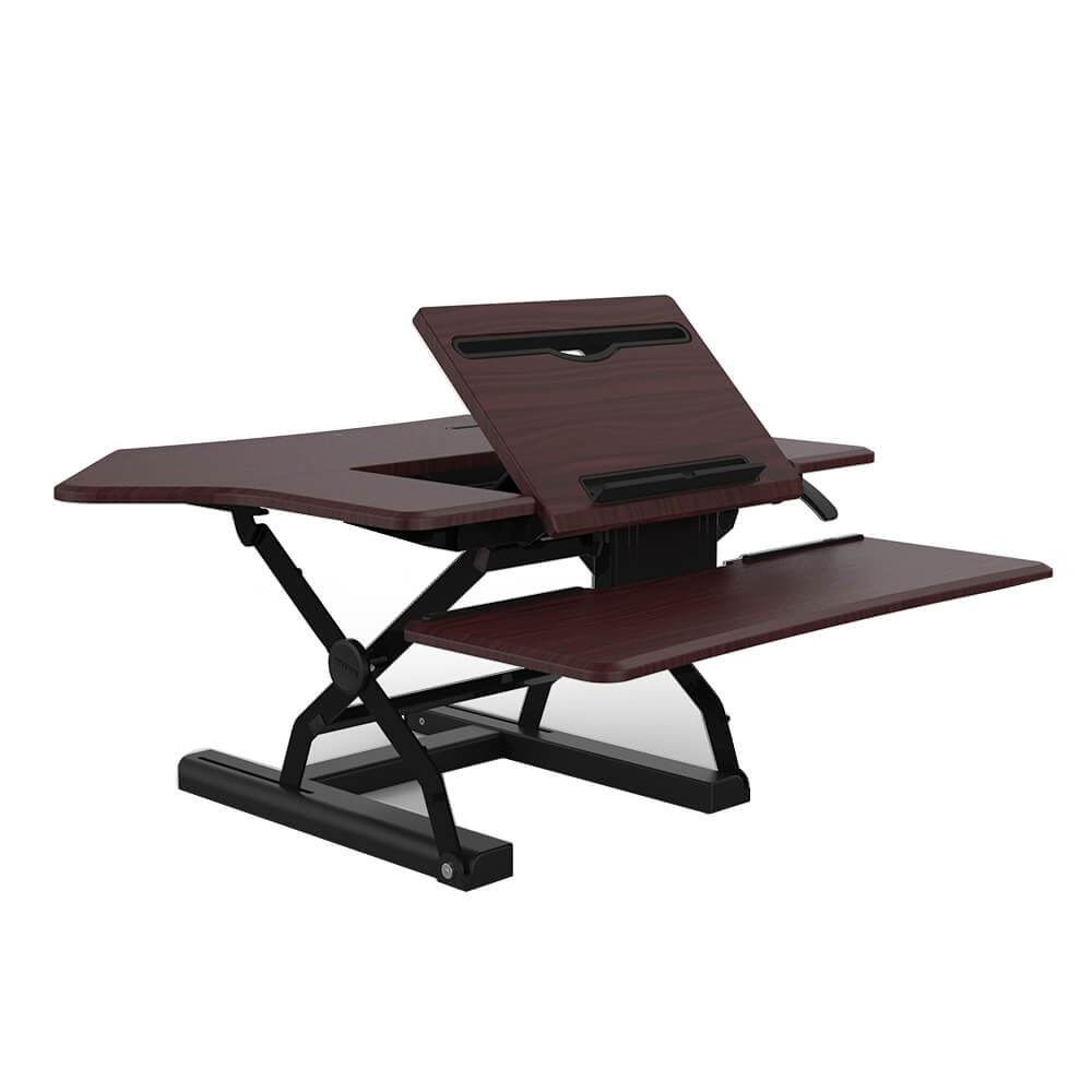 Charge & Stand 36″ Ergonomic Desk Riser with USB - Sit Healthier