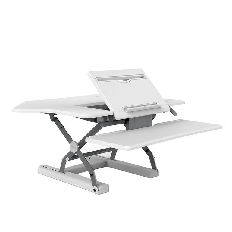 Charge & Stand 36″ Ergonomic Desk Riser with USB - Sit Healthier