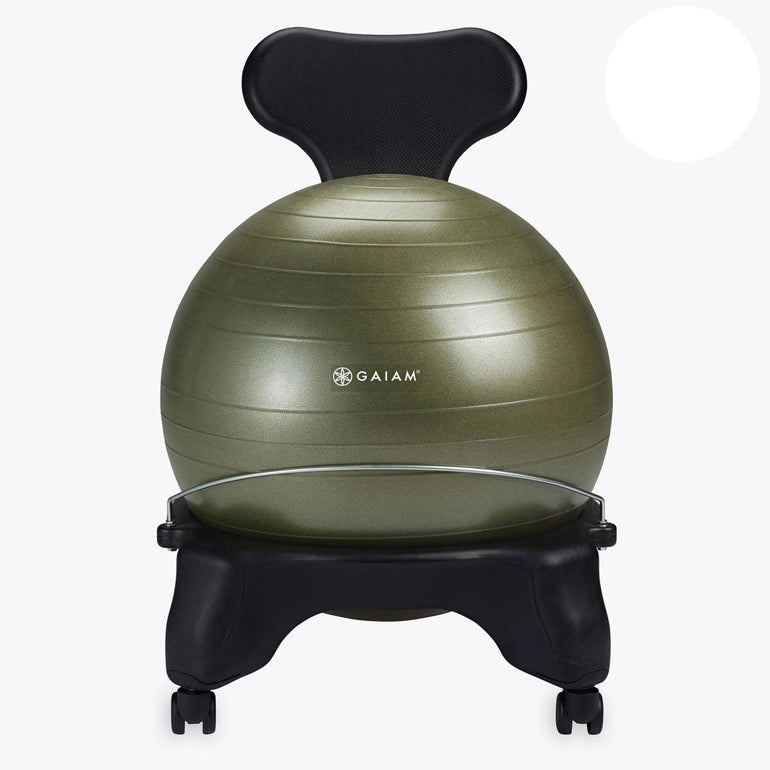 Classic Balance Yoga Ergonomic Ball Chair for Office or Home - Sit Healthier