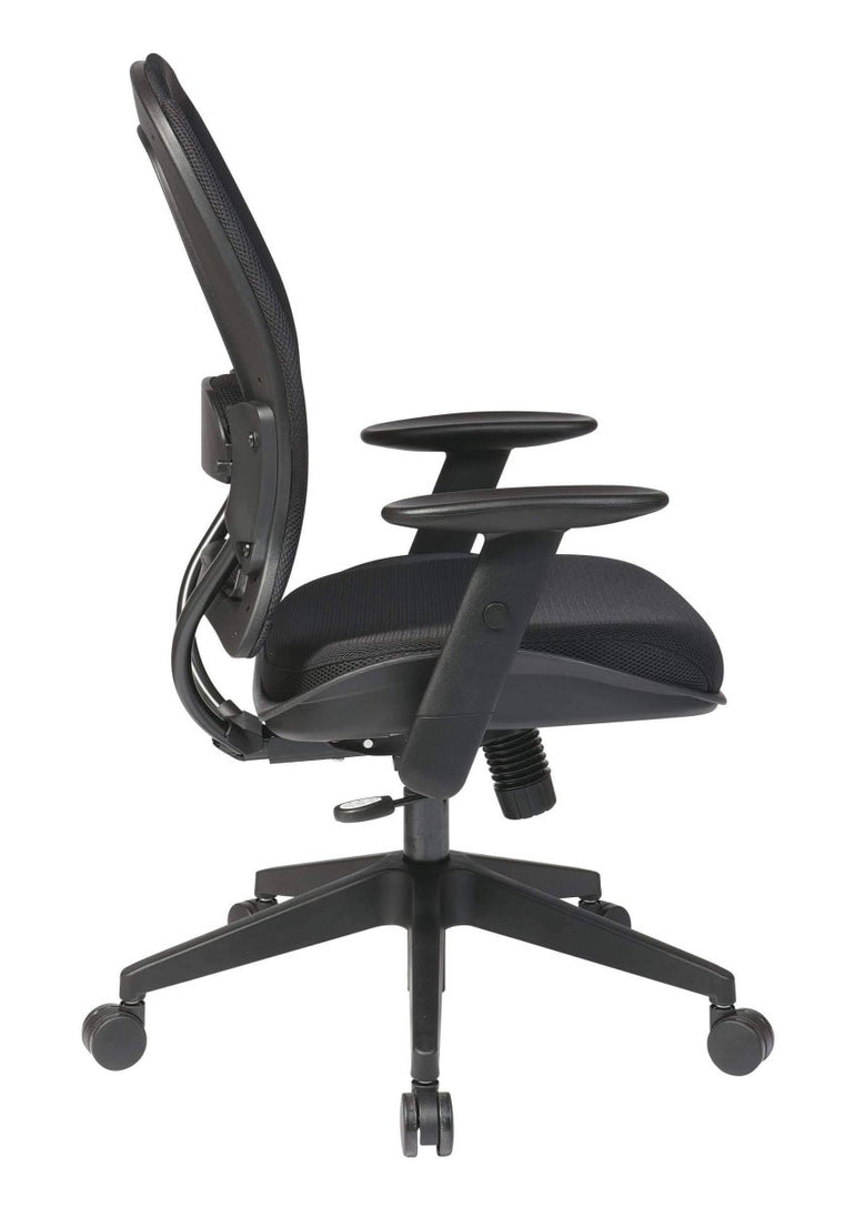 Dark Mesh Office Chair with Air Grid Backrest - Sit Healthier