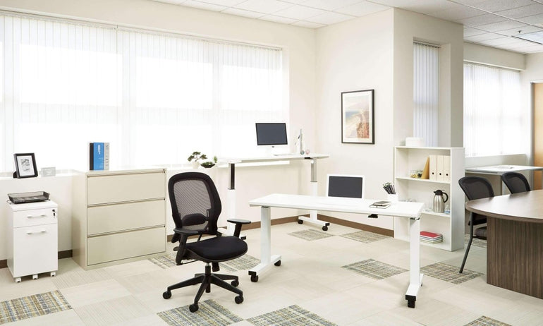 Dark Mesh Office Chair with Air Grid Backrest - Sit Healthier