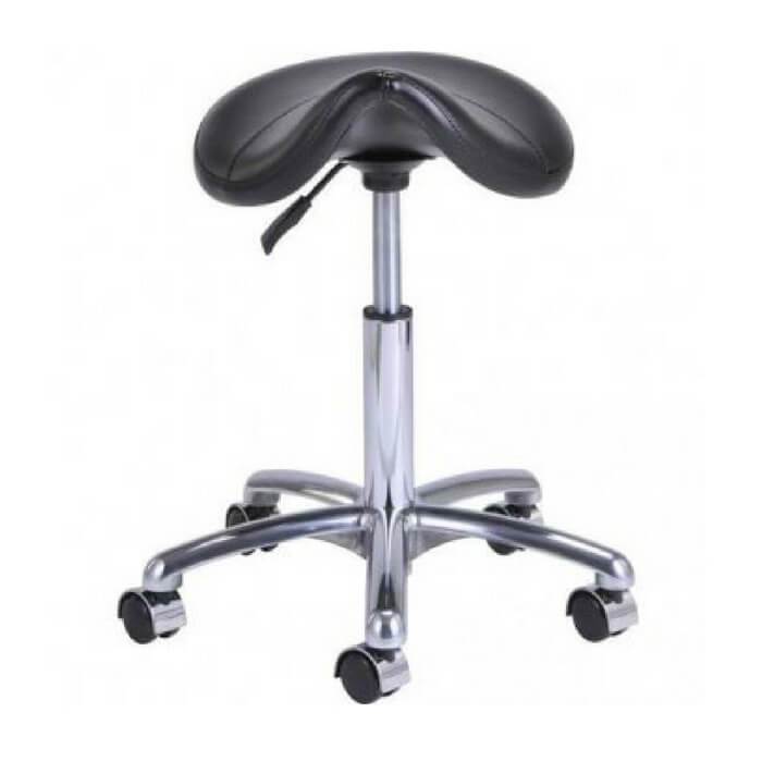 Ergonomic Pneumatic Height Adjustment Pony Saddle Shape Stool | SitHealthier