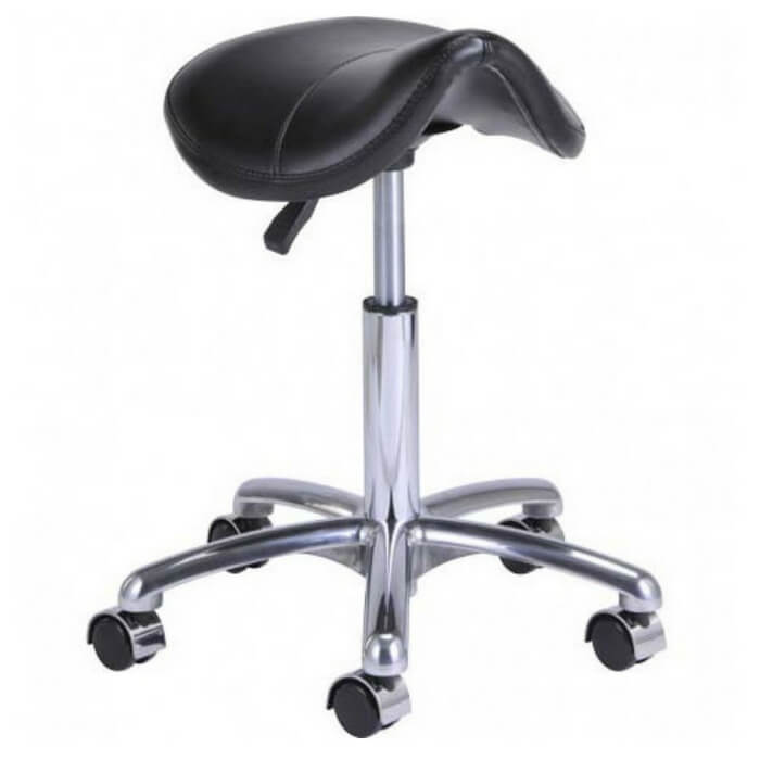 Ergonomic Pneumatic Height Adjustment Pony Saddle Shape Stool | SitHealthier