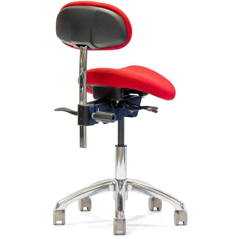 English Saddle Style with Lumbar Back Office Chair - Sit Healthier