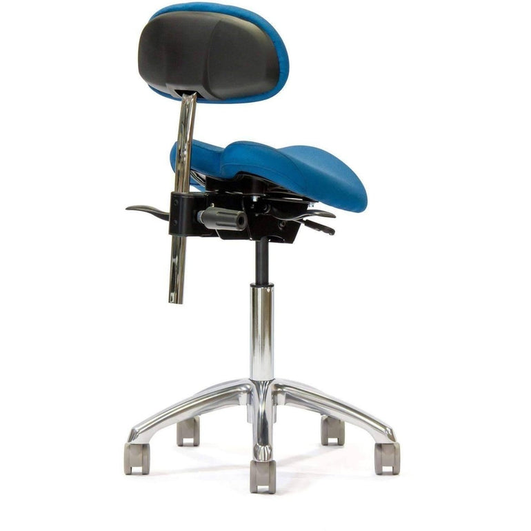 ErgoAngle Ergonomic Saddle Style Chair with Lumbar Back - Sit Healthier