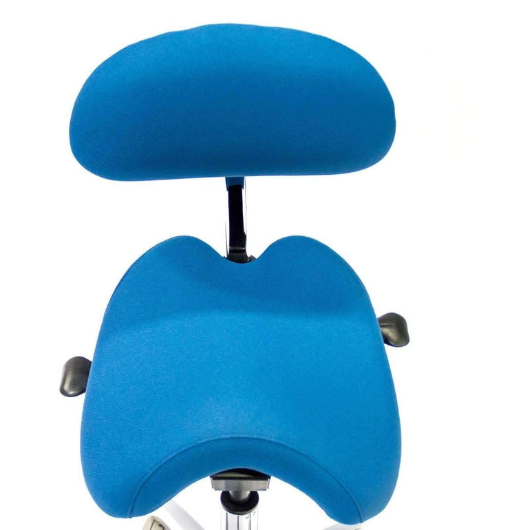 ErgoAngle Ergonomic Saddle Style Chair with Lumbar Back - Sit Healthier
