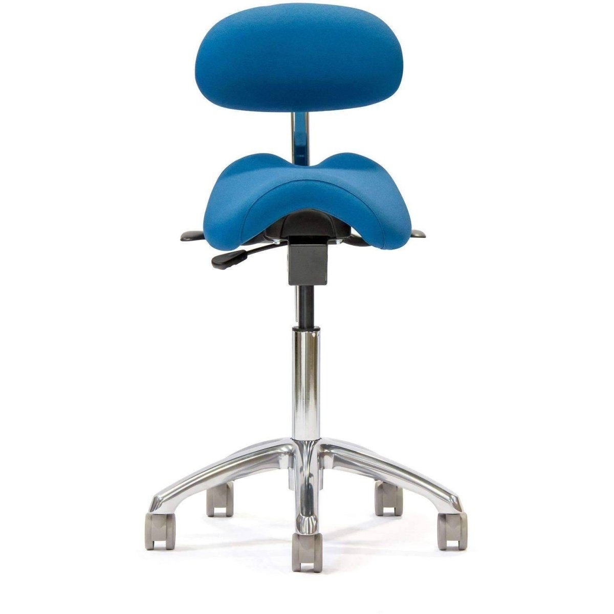 ErgoAngle Ergonomic Saddle Style Chair with Lumbar Back - Sit Healthier