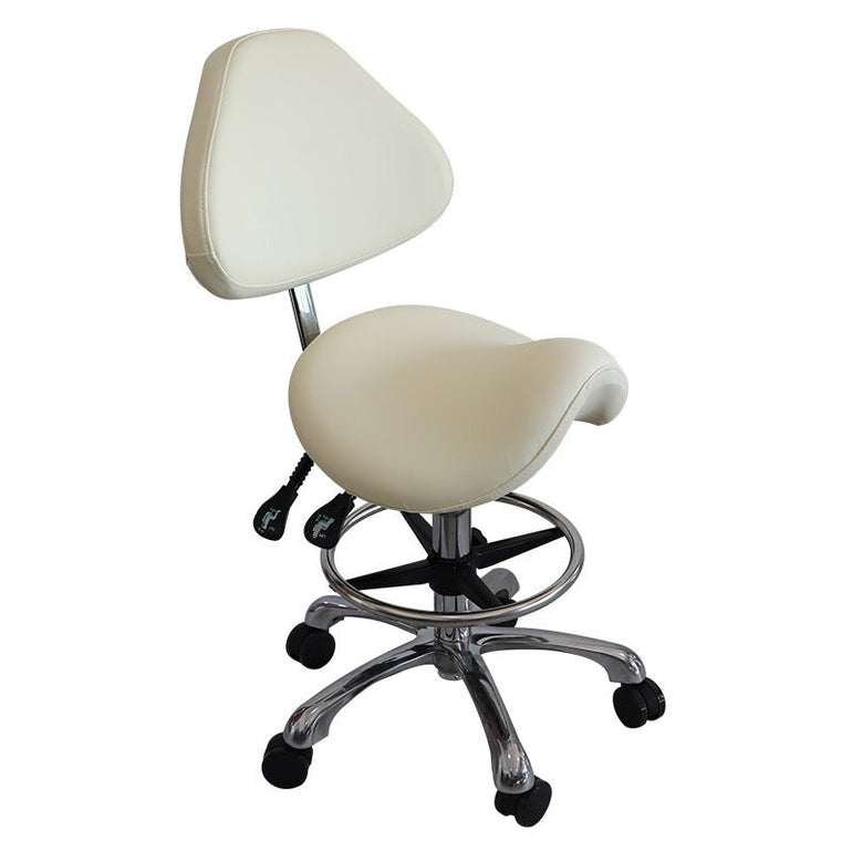 Ergonomic Comfortable Saddle Style Chair With Footrest & Backrest - Sit Healthier