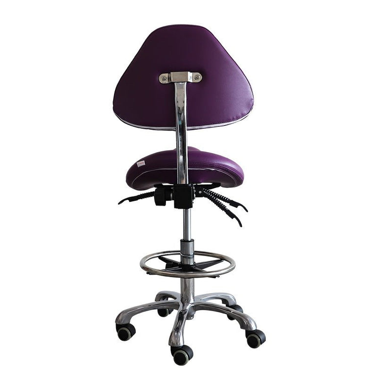 Ergonomic Comfortable Saddle Style Chair With Footrest & Backrest - Sit Healthier