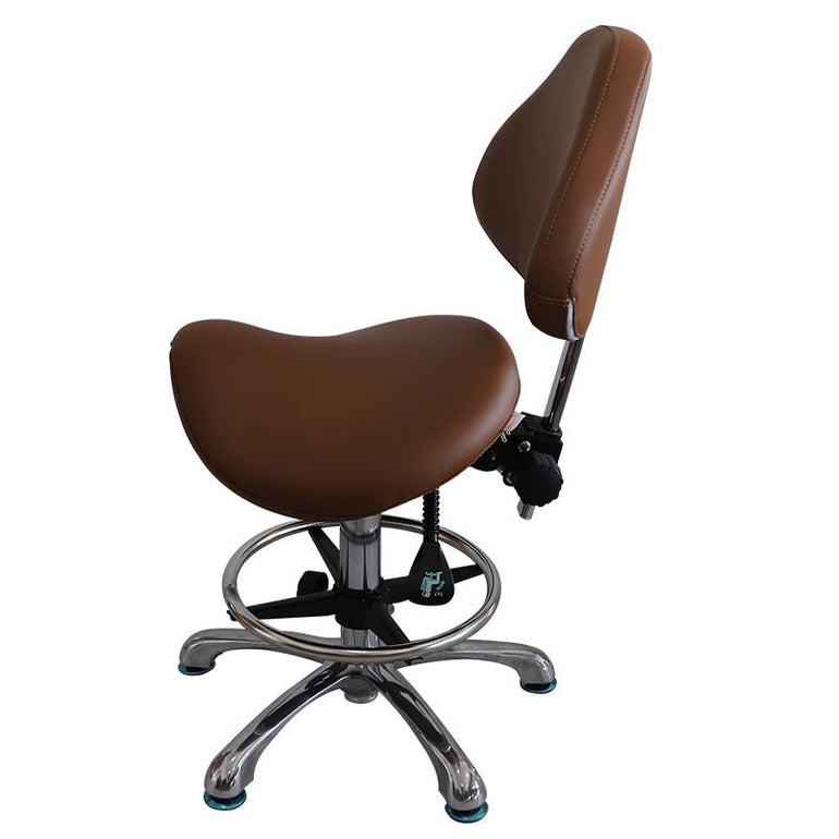 Ergonomic Comfortable Saddle Style Chair With Footrest & Backrest - Sit Healthier