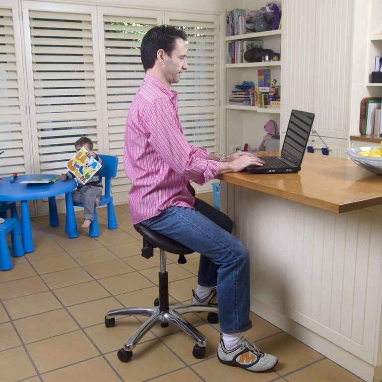 Ergonomic MultiFuction English Saddle Stool or Chair for BetterPosture - Sit Healthier