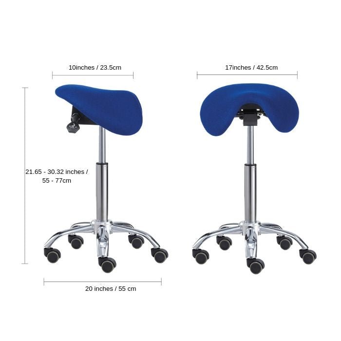 Ergonomic MultiFuction English Saddle Stool or Chair for BetterPosture - Sit Healthier