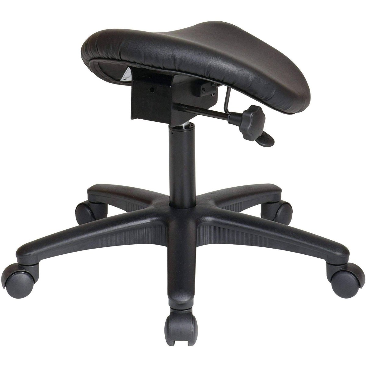 Ergonomic Pneumatic Backless Stool with Saddle Seat - Sit Healthier