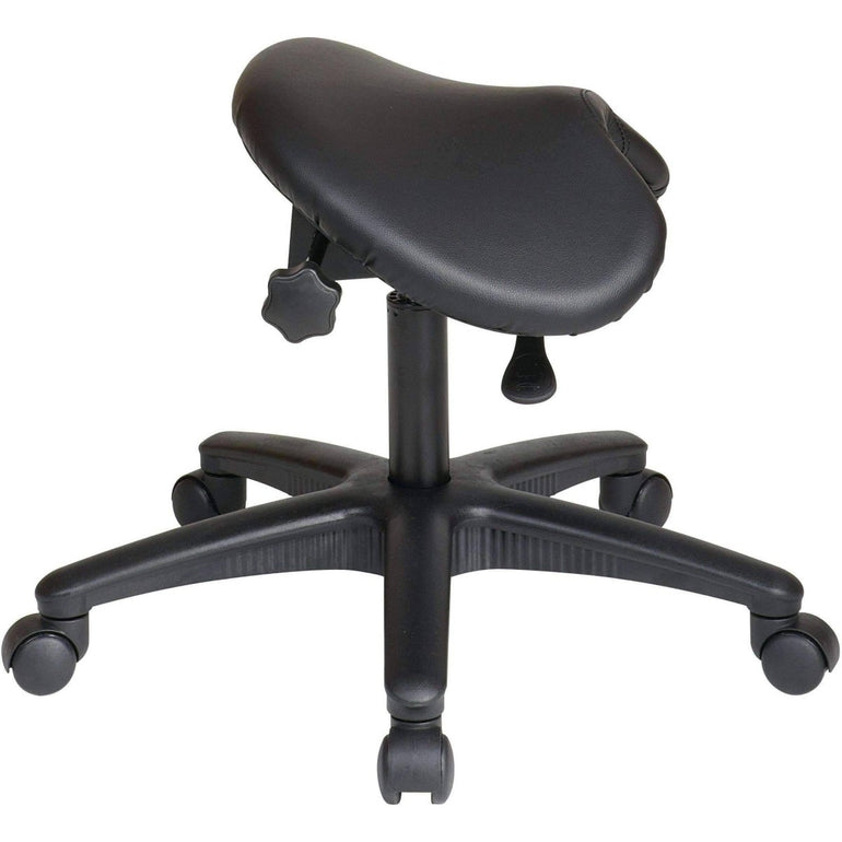 Ergonomic Pneumatic Backless Stool with Saddle Seat - Sit Healthier