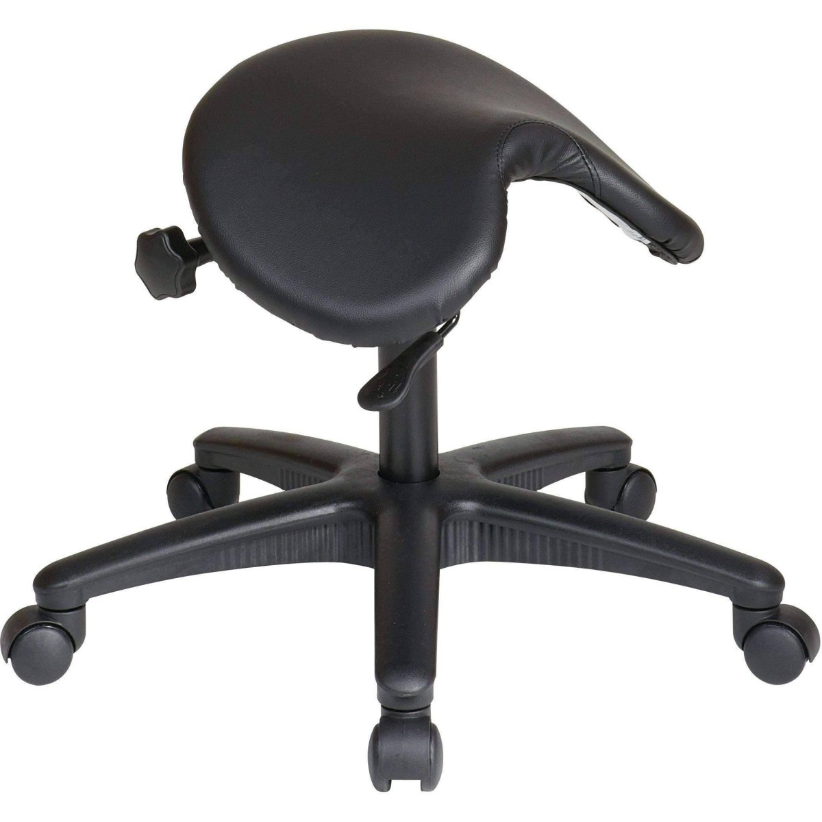 Ergonomic Pneumatic Backless Stool with Saddle Seat - Sit Healthier