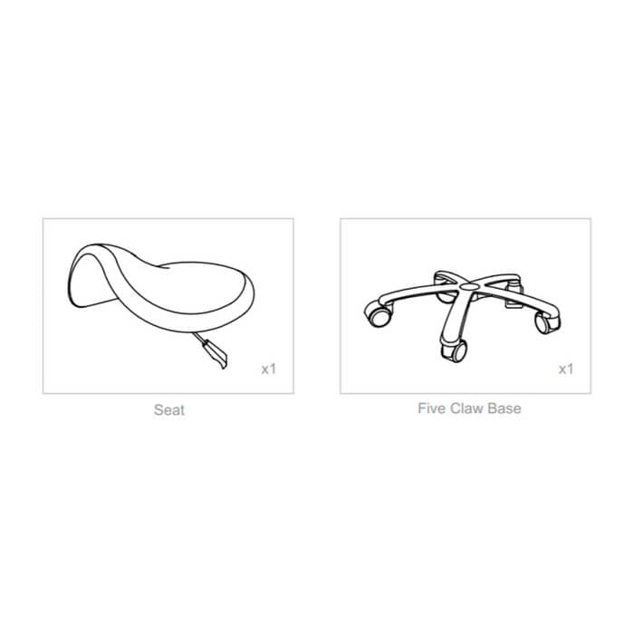 Ergonomic Pneumatic Height Adjustment Pony Saddle Shape Stool - Sit Healthier