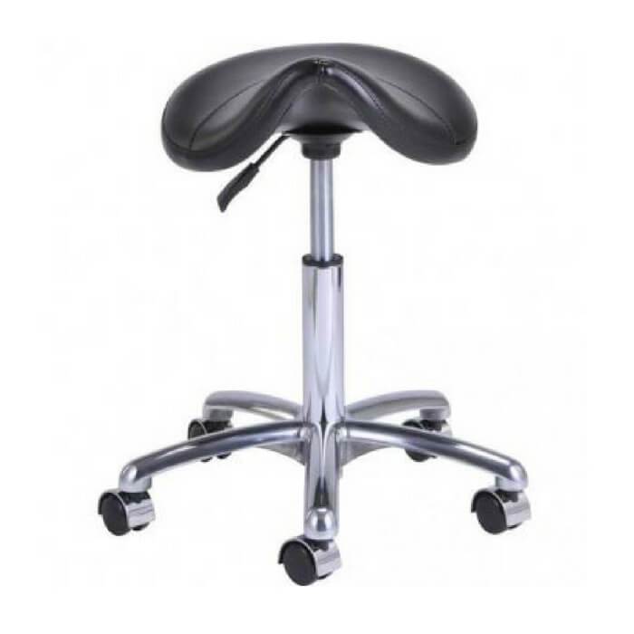 Ergonomic Pneumatic Height Adjustment Pony Saddle Shape Stool - Sit Healthier