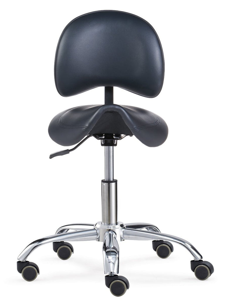 Ergonomic Saddle Stool With Backrest for Correct Posture - Sit Healthier