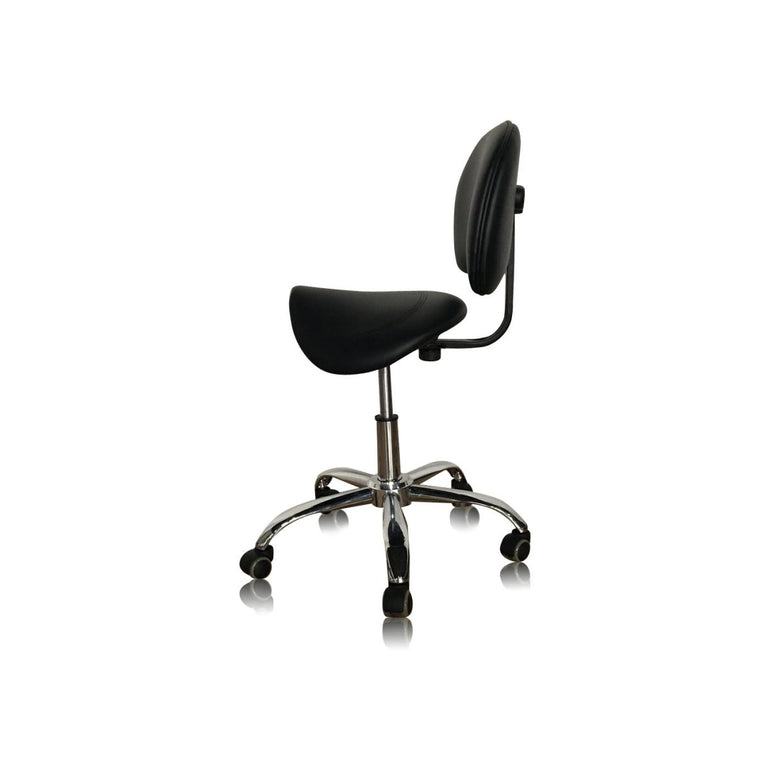 Ergonomic Saddle Stool With Backrest for Correct Posture - Sit Healthier