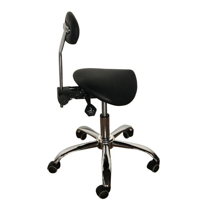Ergonomic Saddle Stool With Lumbar Support for Better Back - Sit Healthier