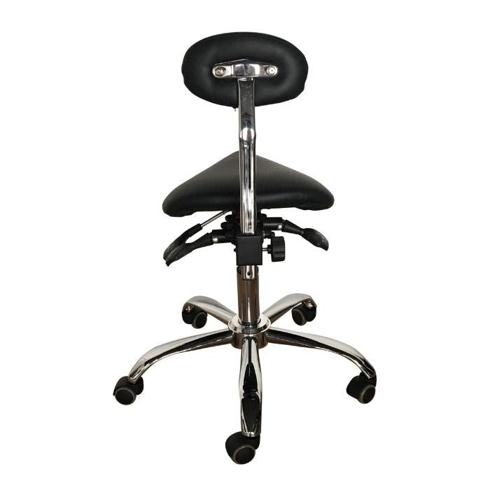 Ergonomic Saddle Stool With Lumbar Support for Better Back - Sit Healthier