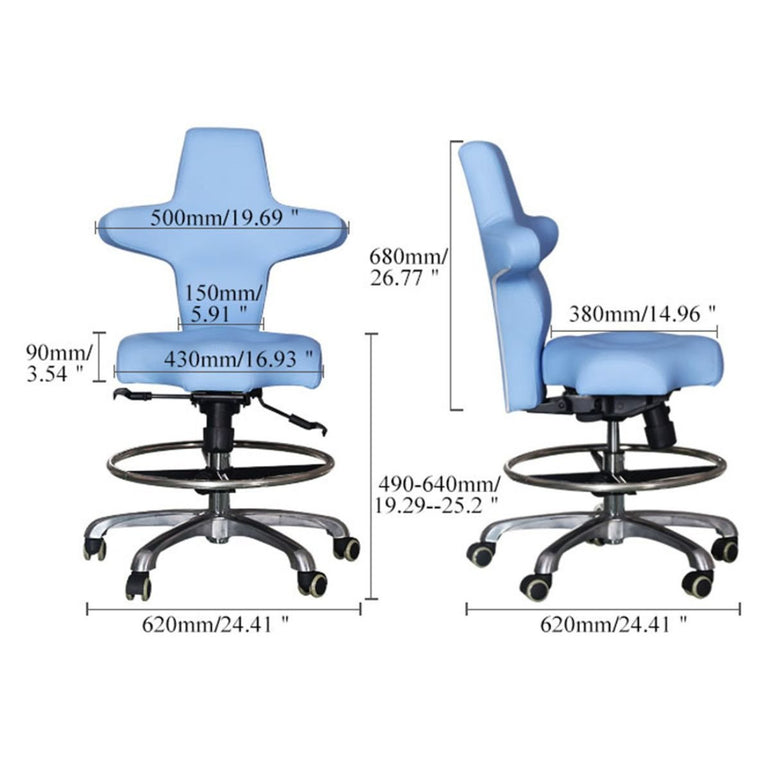 Ergonomic Surgeon Chair with FootRest for Precision Surgical and Dental Work - Sit Healthier
