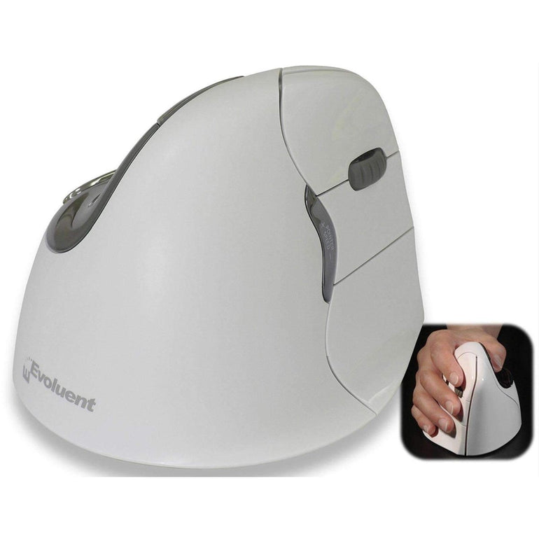Evoluent Vertical Ergonomic Mouse 4 Right Bluetooth (MAC ONLY); VM4RB - Sit Healthier