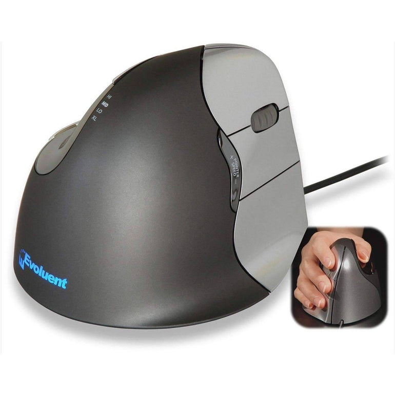 Evoluent Vertical Ergonomic Mouse 4 Right; VM4R - Sit Healthier