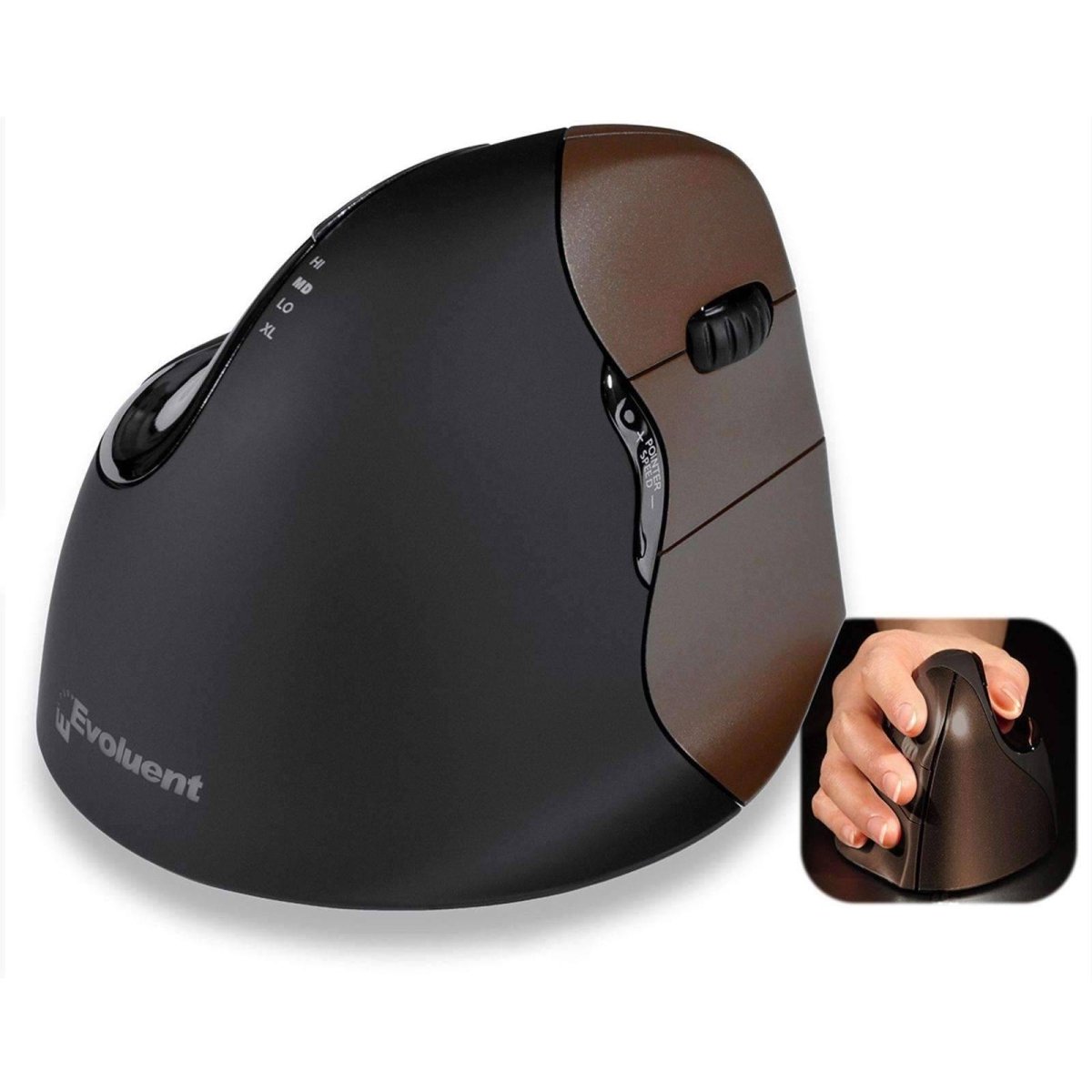 Evoluent Vertical Ergonomic Mouse 4 Small Wireless; VM4SW - Sit Healthier