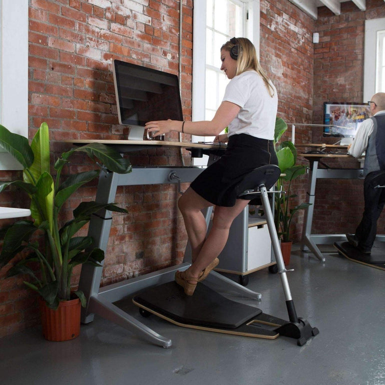 Focal Upright Locus Seat, FLT-1000-AA-BB; Ergonomic Standing Desk Chair - Sit Healthier