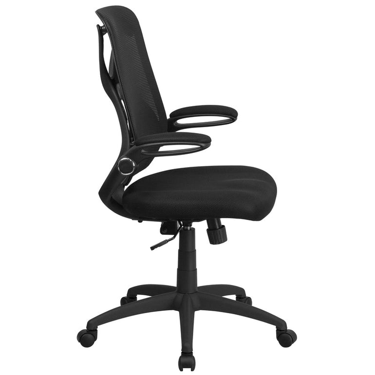 High Back Black Mesh Executive Swivel Ergonomic Office Chair with Adjustable Lumbar - Sit Healthier