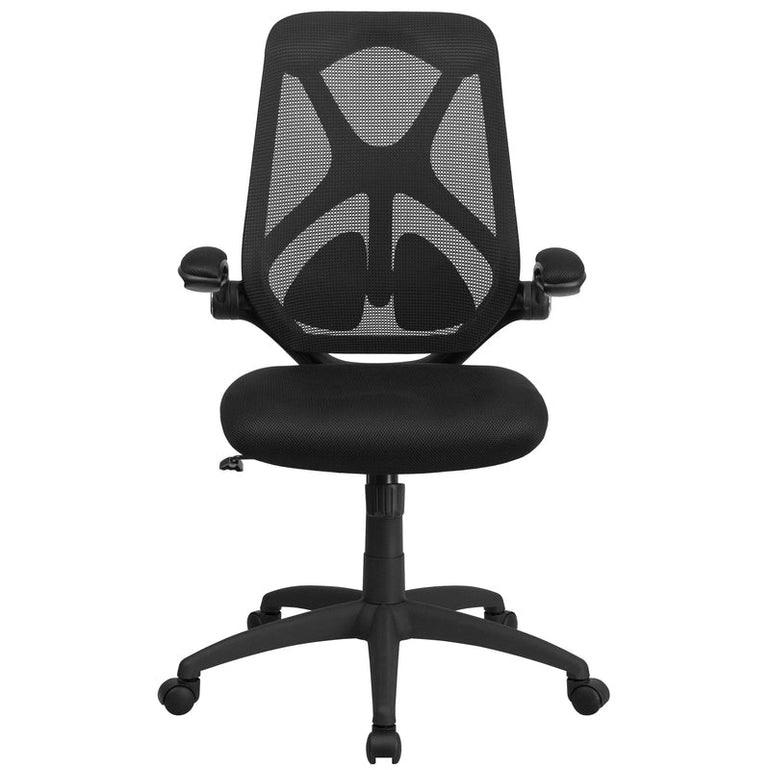 High Back Black Mesh Executive Swivel Ergonomic Office Chair with Adjustable Lumbar - Sit Healthier