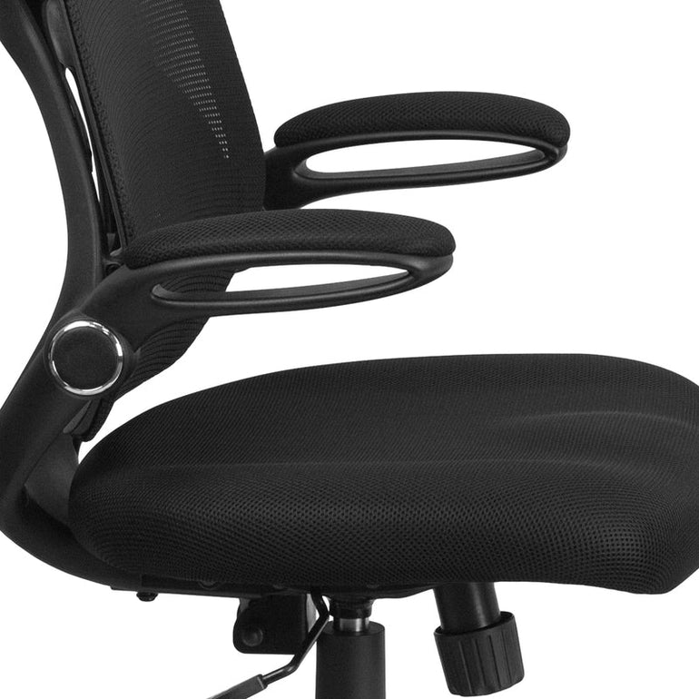 High Back Black Mesh Executive Swivel Ergonomic Office Chair with Adjustable Lumbar - Sit Healthier