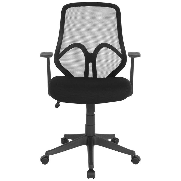 High Back Black Mesh Office Chair with Arms - Sit Healthier