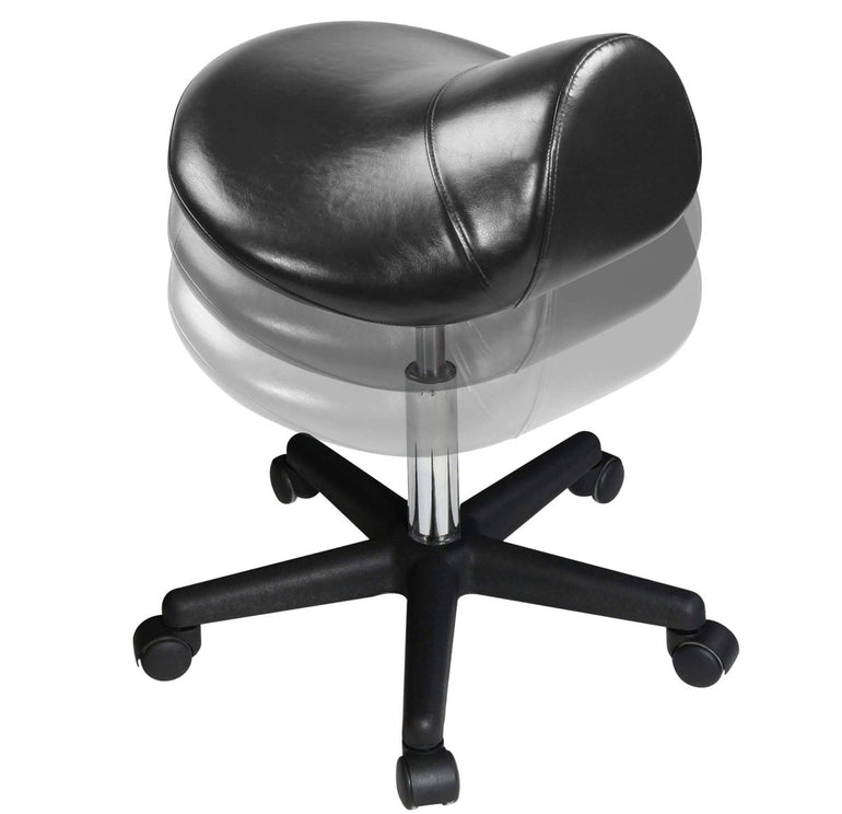 Hydraulic Ergonomic Swivel Saddle Stool or Chair - Sit Healthier