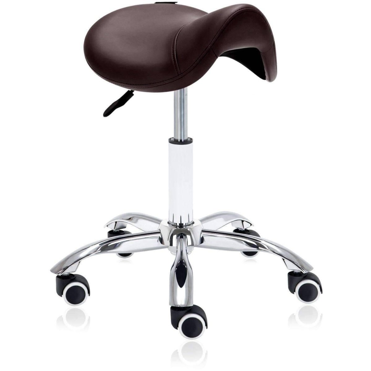 Hydraulic Saddle Rolling Ergonomic Medical Stool - Sit Healthier