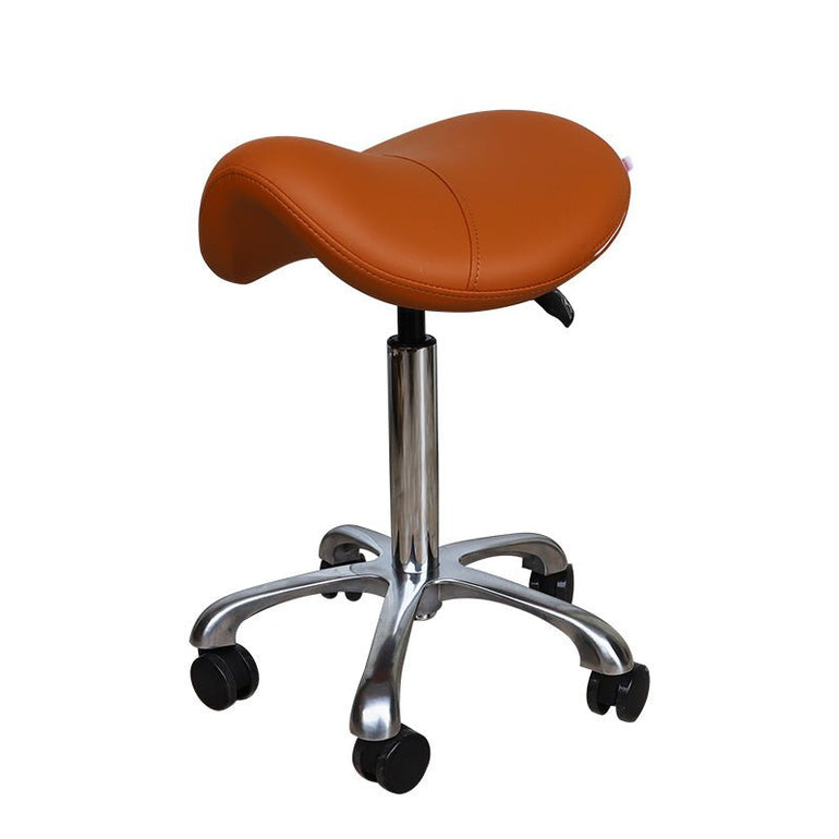 Hydraulic Saddle Rolling Ergonomic Medical Stool - Sit Healthier