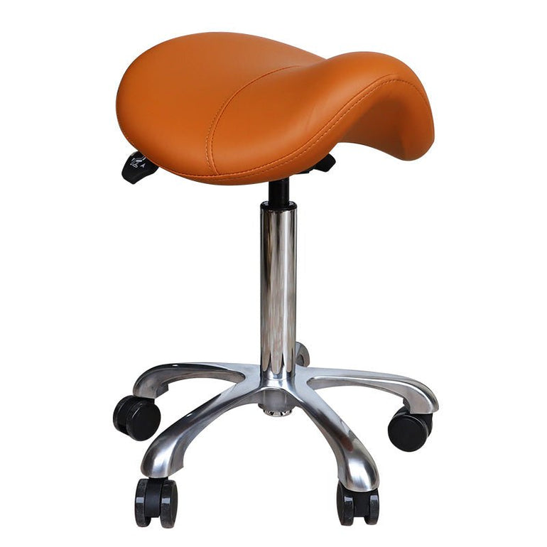 Hydraulic Saddle Rolling Ergonomic Medical Stool - Sit Healthier