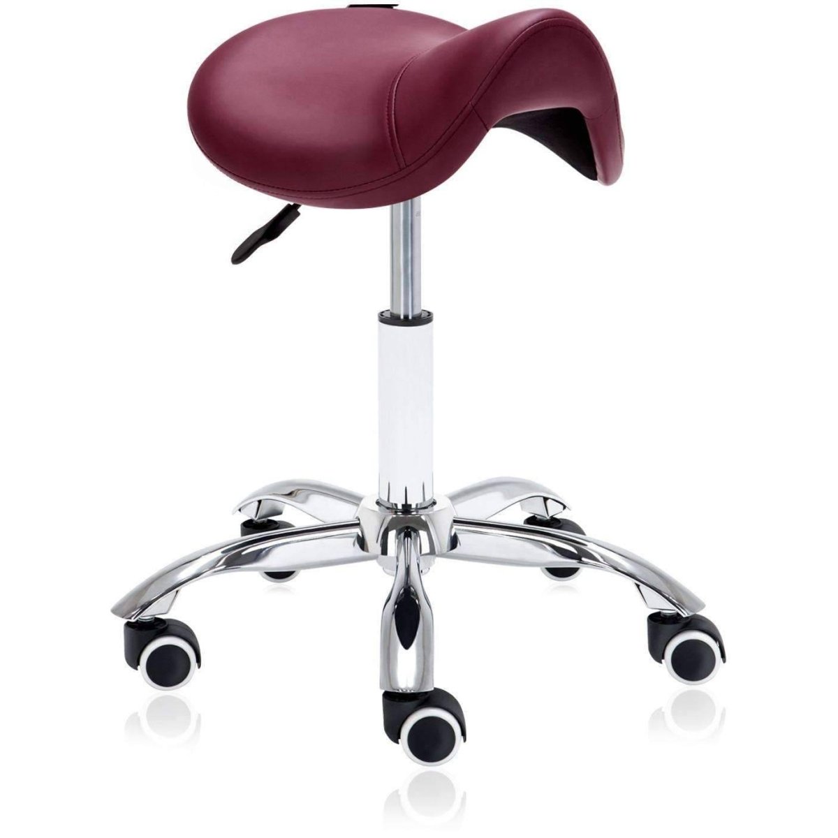 Hydraulic Saddle Rolling Ergonomic Medical Stool - Sit Healthier